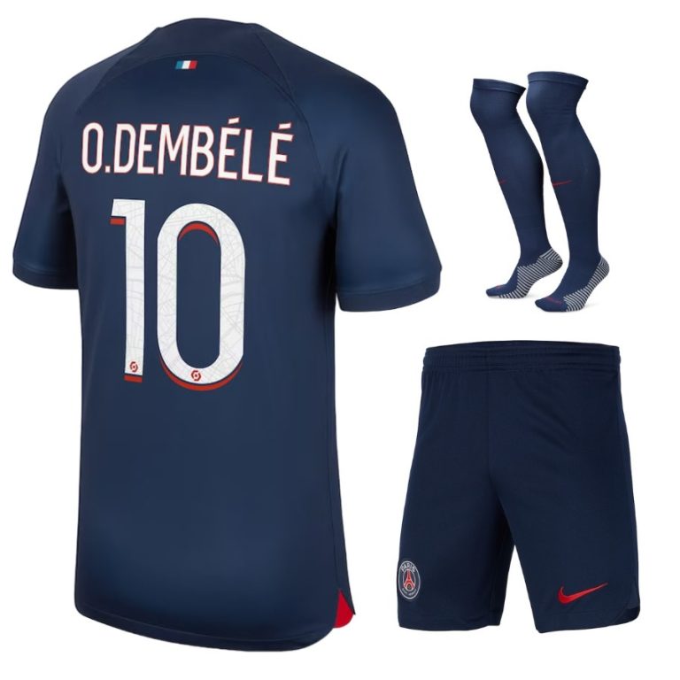 Maillot kit Enfant PSG Domicile Dembele 2023 2024 (1)