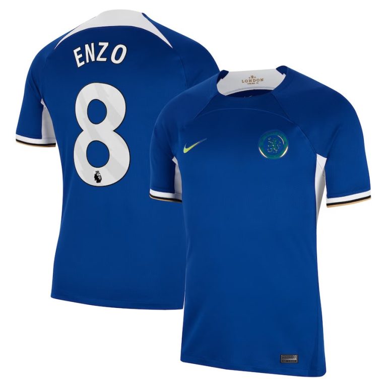 Camiseta Chelsea local 2023 2024 Enzo Fernández | Fútbol de pie profesional