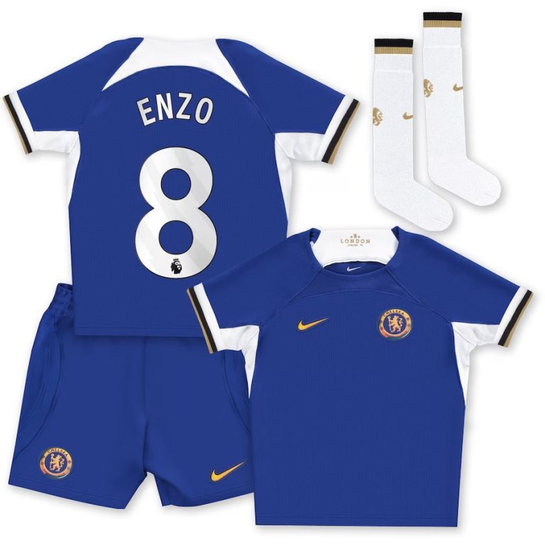 Chelsea Children's Home Kit Jersey 2023 2024 Enzo (1)