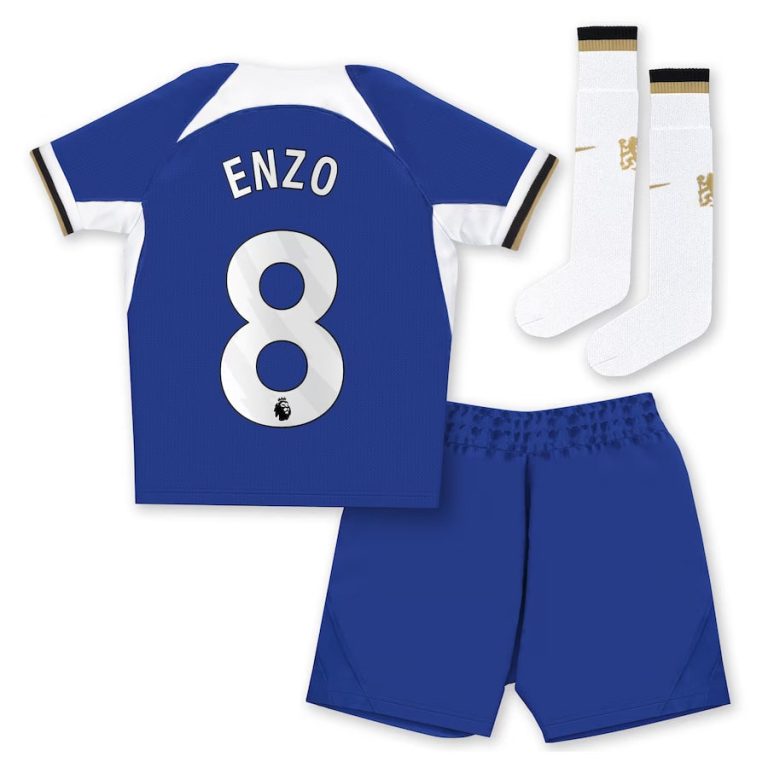 Chelsea Children's Home Kit Jersey 2023 2024 Enzo (2)