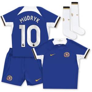 Maillot Kit Enfant Chelsea Domicile 2023 2024 Mudryk (1)