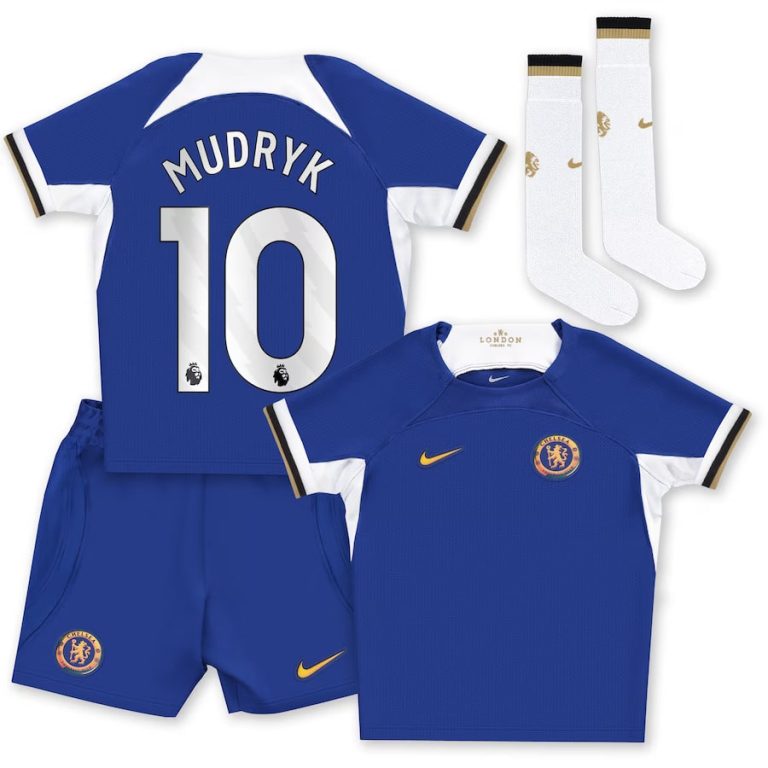 Chelsea Children's Home Kit Jersey 2023 2024 Mudryk (1)