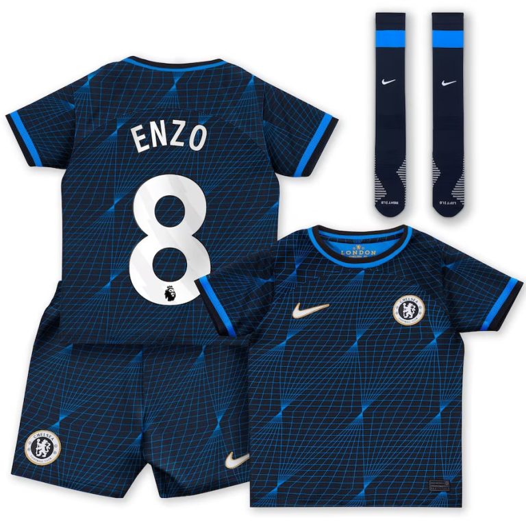 Chelsea Children's Away Kit Jersey 2023 24 Enzo (3)