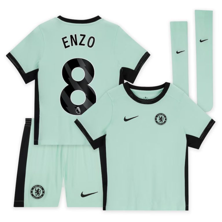 Chelsea Third Children's Kit Jersey 2023 2024 Enzo (1)