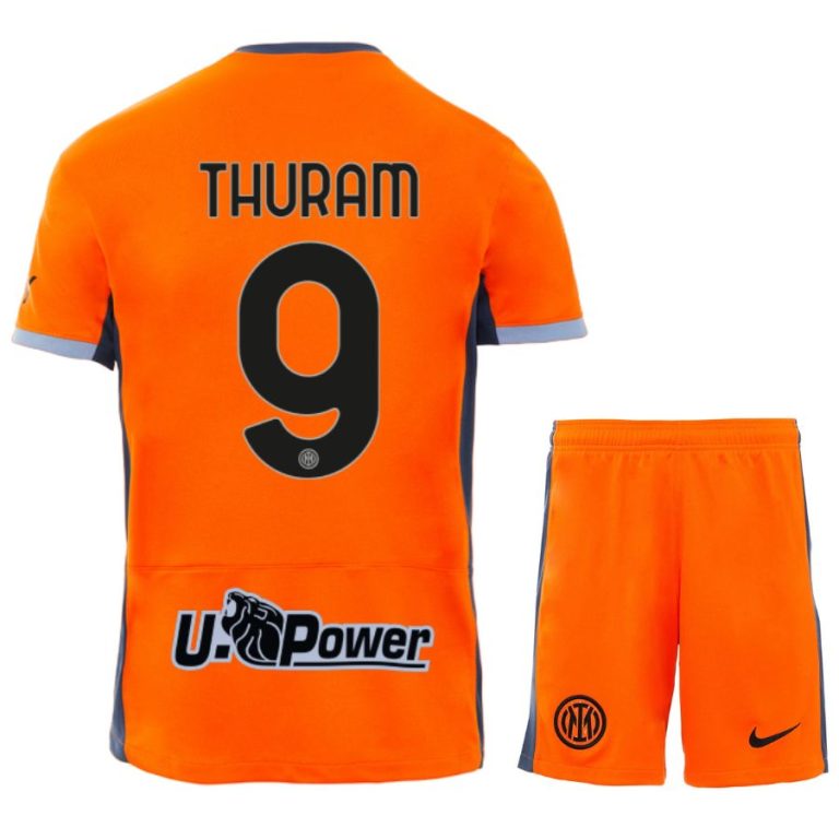 Inter Milan Children's Kit Jersey 2023 2024 Third Thuram (1)