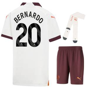 Maillot Kit Enfant Manchester City Exterieur 2023 2024 Bernardo (1)