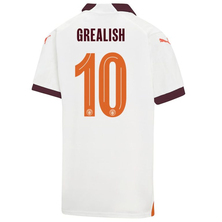 Manchester City Away Child Kit Shirt 2023 2024 Grealish (3)