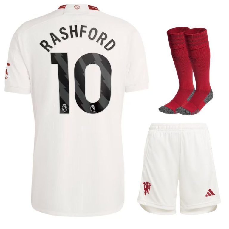 Maillot Kit Enfant Manchester United Third 2023 2024 Rashford (1)