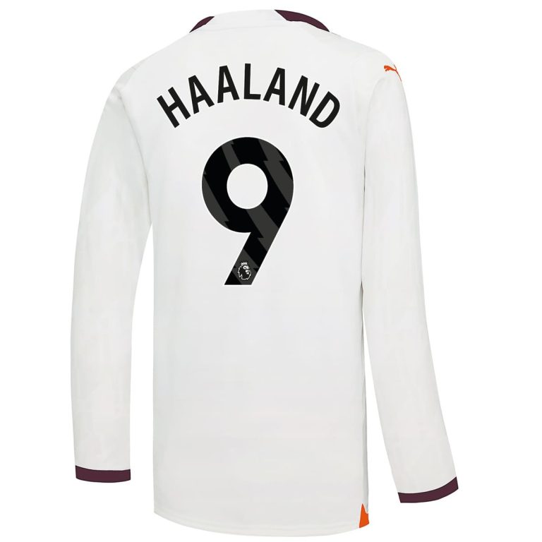 Manchester City 2023 2024 Away Long Sleeve Shirt Haaland (2)