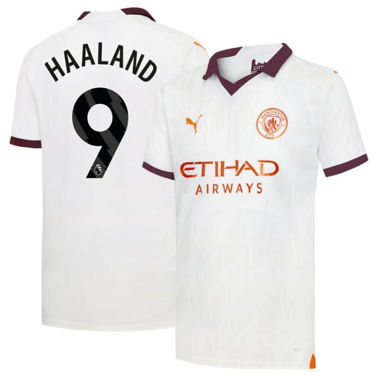 Manchester City Away Shirt 2023 2024 Haaland (1)