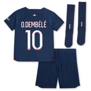 Maillot kit Enfant PSG Domicile 2023 2024 Dembele (2)