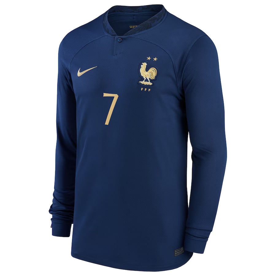 MAILLOT EQUIPE DE FRANCE DOMICILE MANCHES LONGUES GRIEZMANN (3)