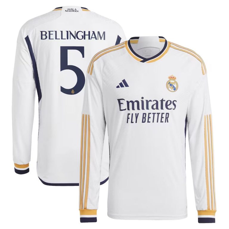 Maillot Real Madrid Domicile 2023 2024 Manches Longues FSPRO