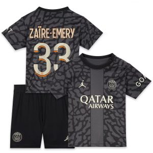 Maillot kit Enfant PSG Third Zaire-Emery 2023 2024 (1)
