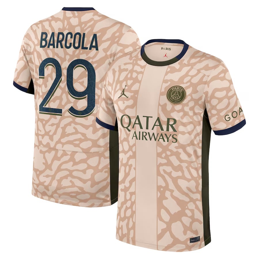 MAILLOT PSG FOURTH 2023 2024 BARCOLA (2)