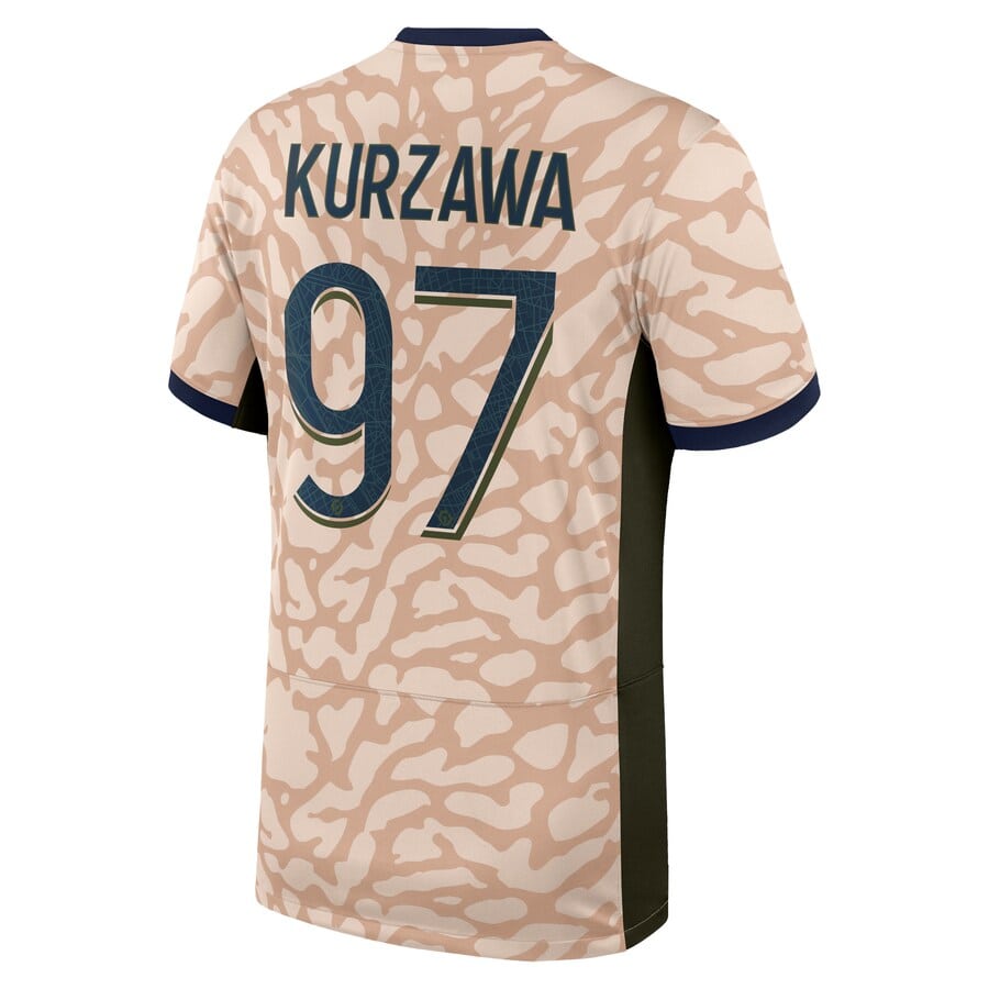 MAILLOT PSG FOURTH 2023 2024 KURZAWA (2)