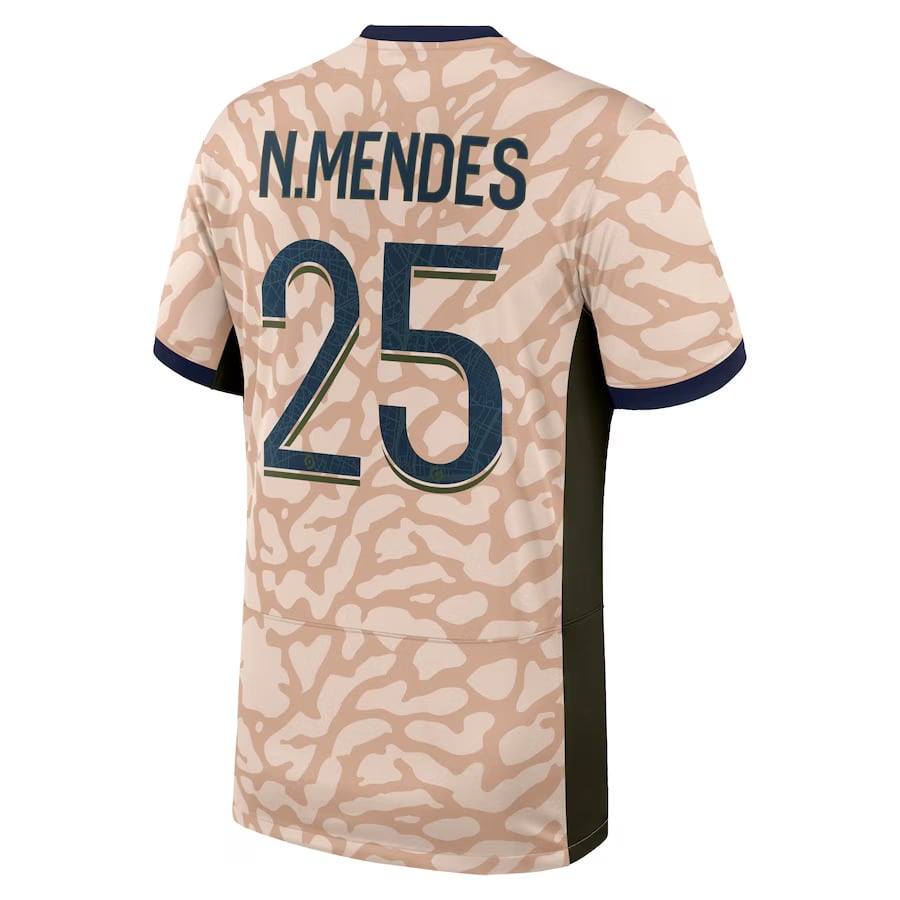 MAILLOT PSG FOURTH 2023 2024 MENDES (2)