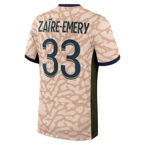 MAILLOT PSG FOURTH 2023 2024 Zaïre-Emery (1)