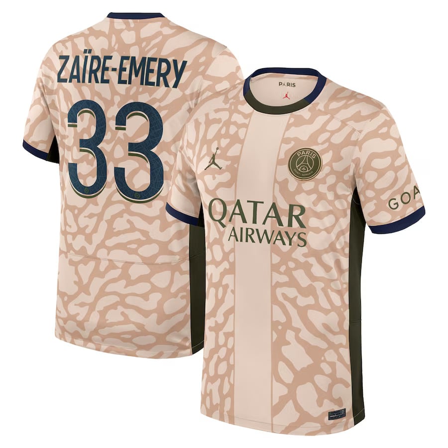 MAILLOT PSG FOURTH 2023 2024 Zaïre-Emery (2)