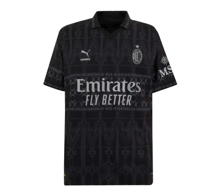 AC Milan Jersey 2023 2024 Fourth X Pleasures Black (1)