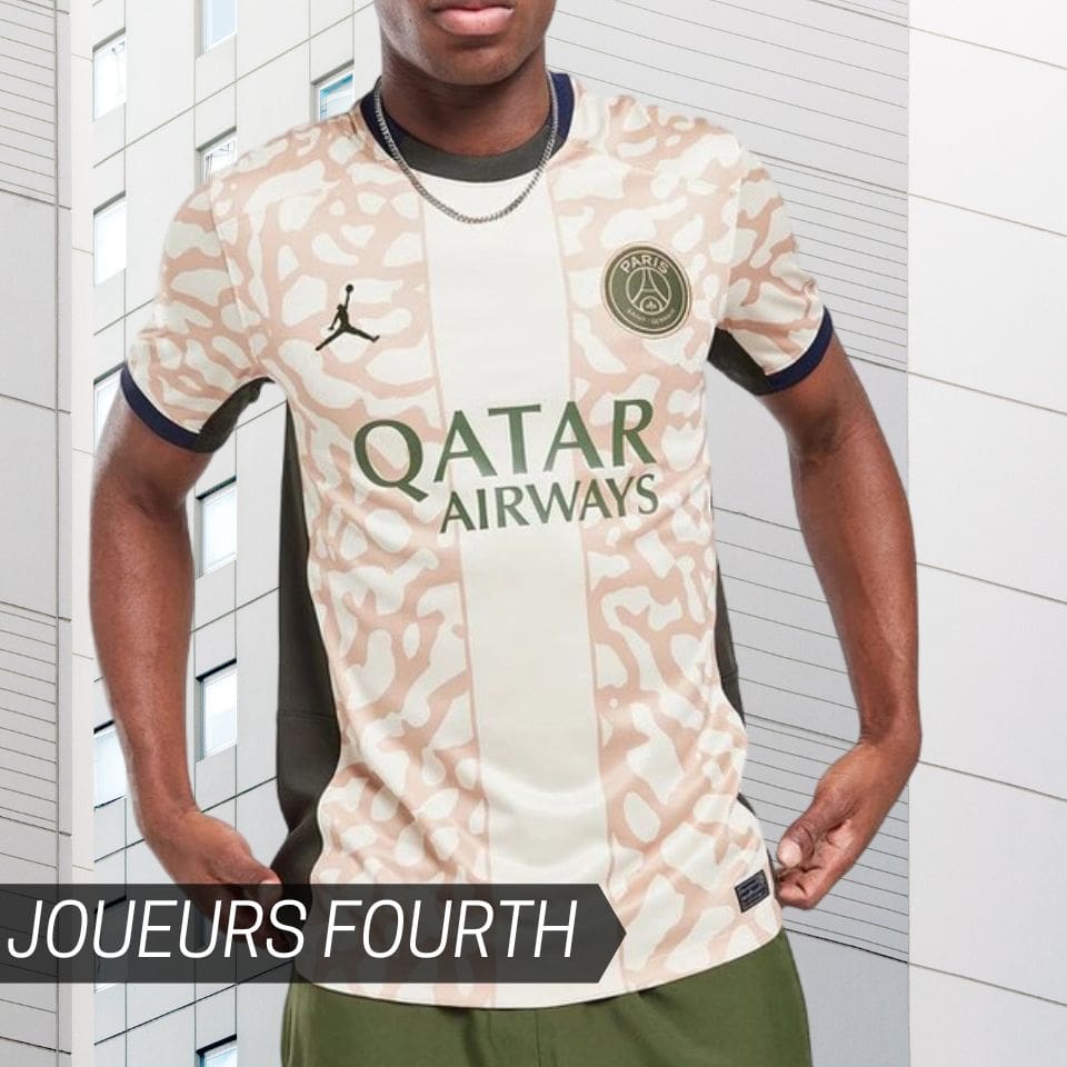 maillots joueurs psg fourth 2023 2024