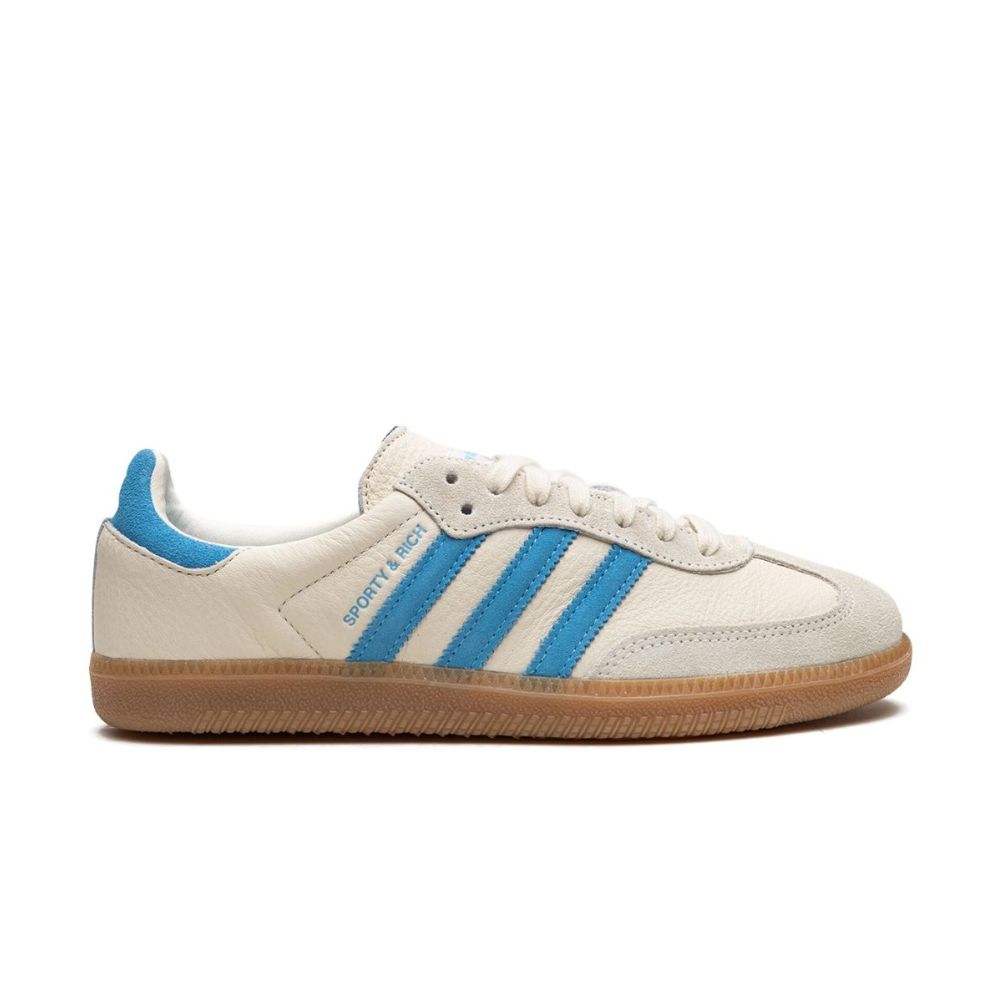 Adidas Samba OG Sporty & Rich Beige Blue homme (1)
