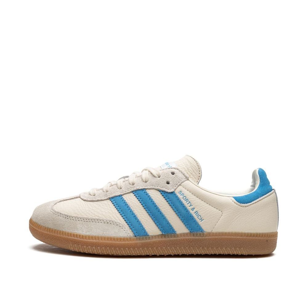 Adidas Samba OG Sporty & Rich Beige Blue homme (3)