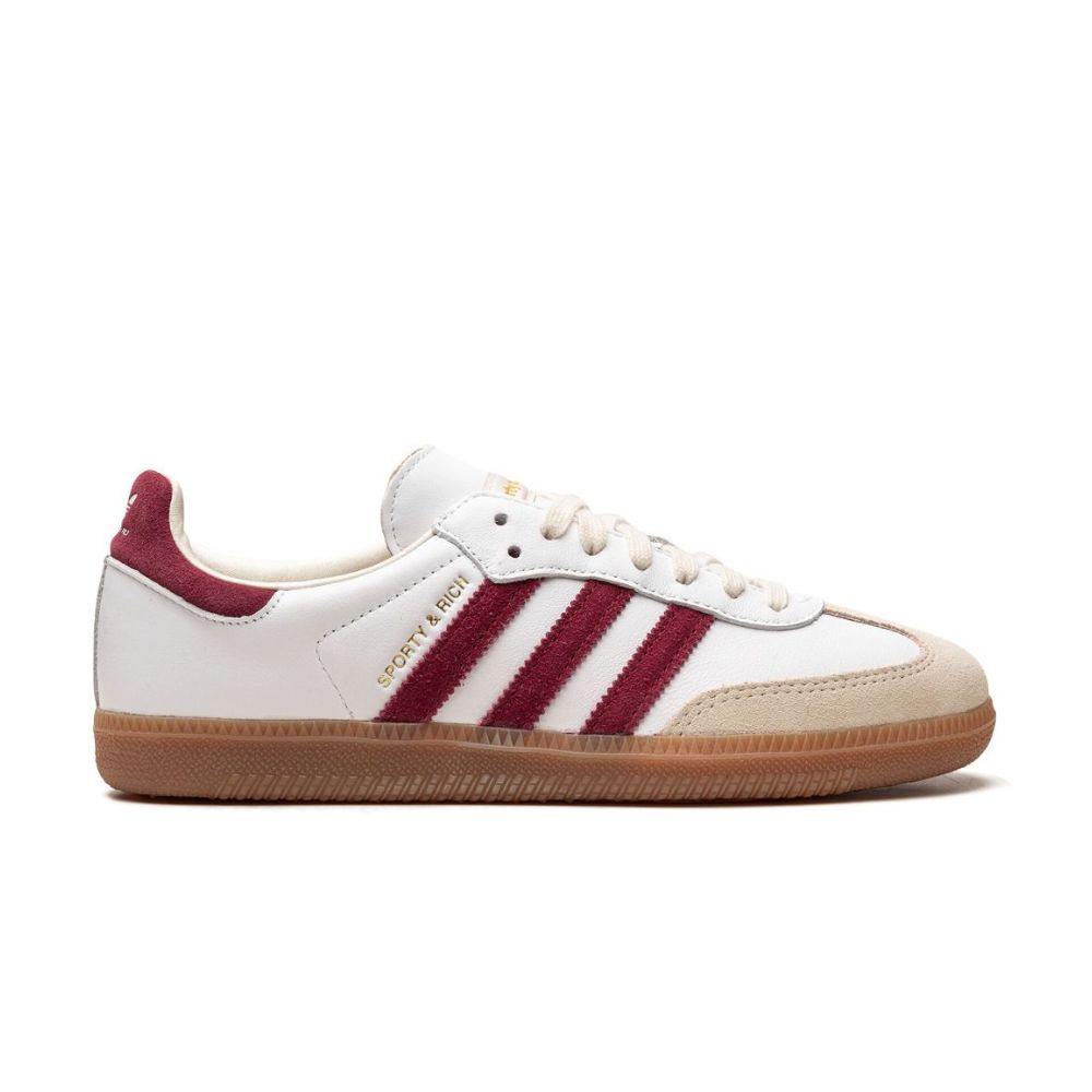 Adidas Samba OG Sporty & Rich White Core Burgundy homme (1)