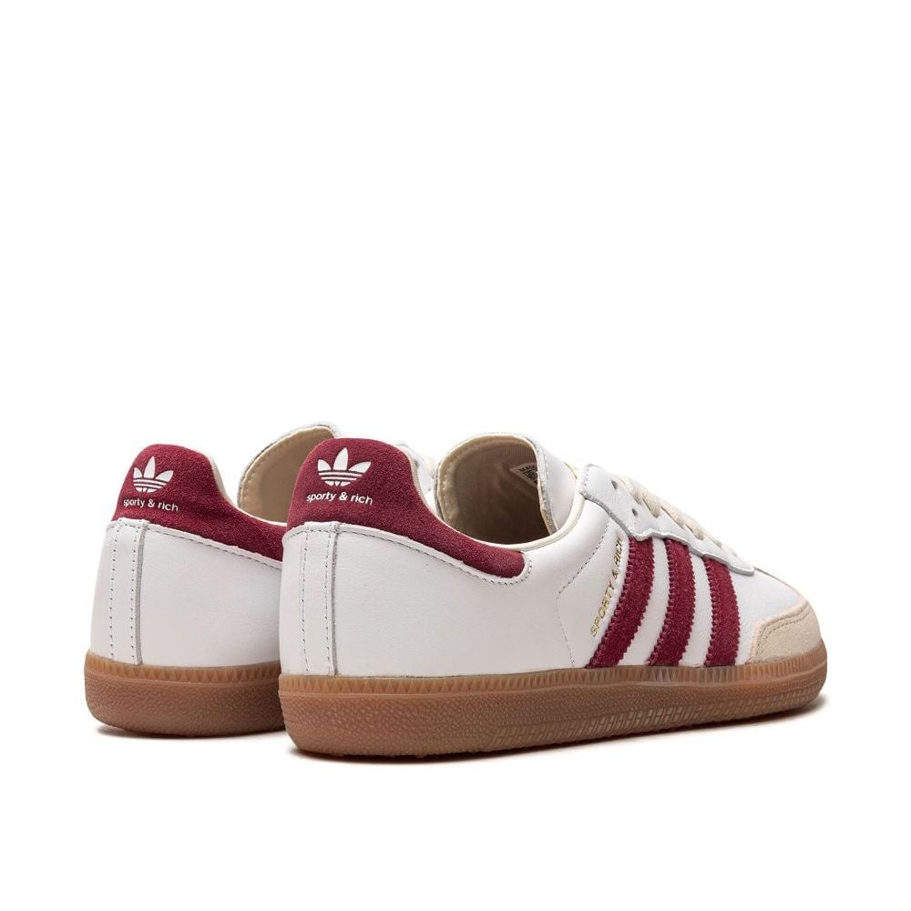 Adidas Samba OG Sporty & Rich White Core Burgundy homme (3)