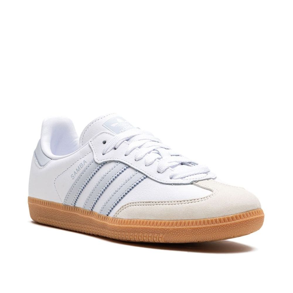 Adidas Samba OG White Halo Blue Gum homme (4)