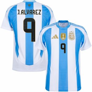 Argentina Home Jersey 2024 2025 Alvarez (1)