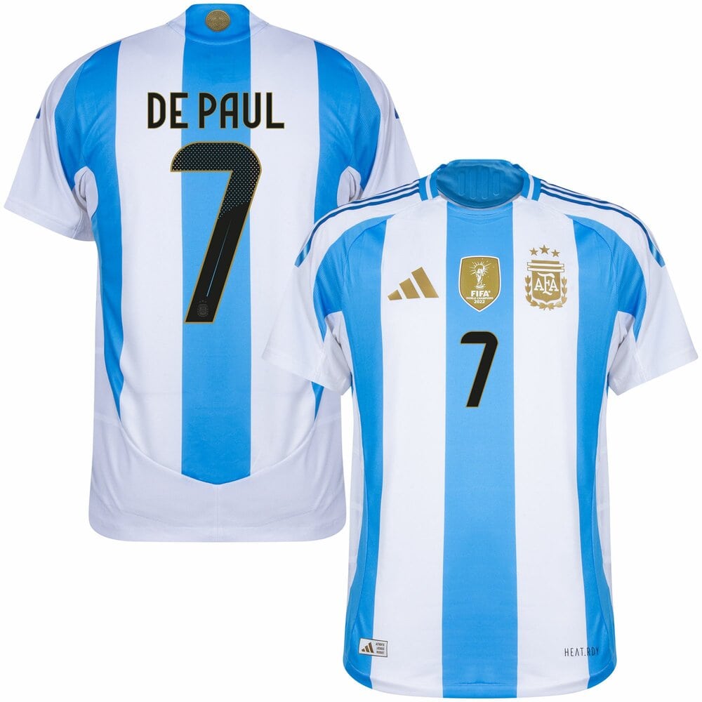 Maillot Argentine Domicile 2024 2025 De Paul (1)