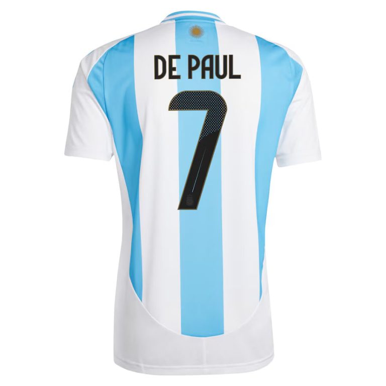 Maillot Argentine Domicile 2024 2025 De Paul (3)