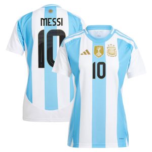 Argentina Home Jersey 2024 2025 Messi Women (1)