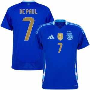 Argentina Away Jersey 2024 2025 De Paul (1)