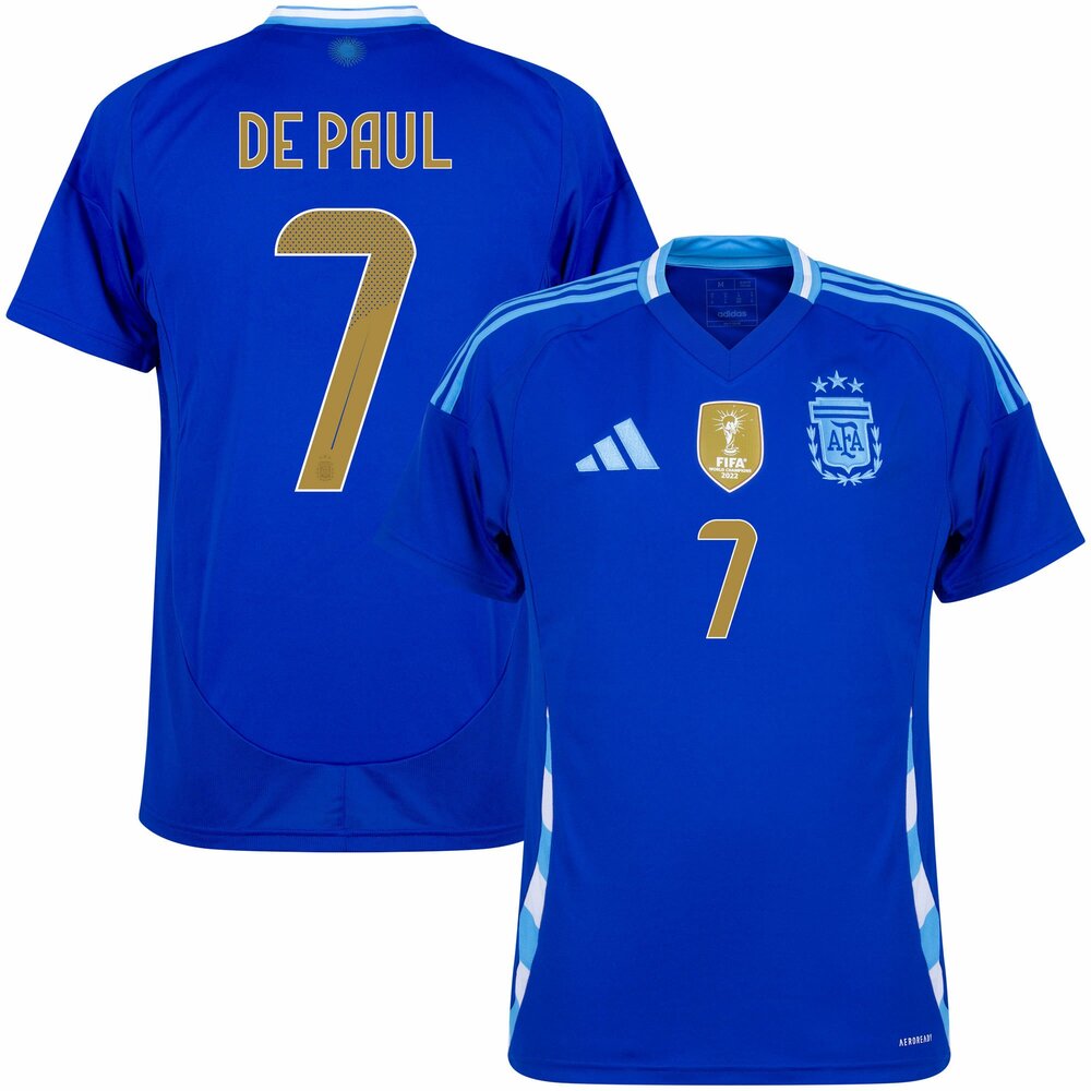 Maillot Argentine Exterieur 2024 2025 De Paul (1)