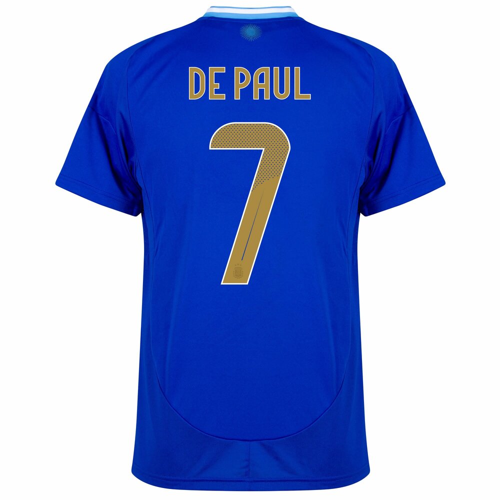 Maillot Argentine Exterieur 2024 2025 De Paul (2)