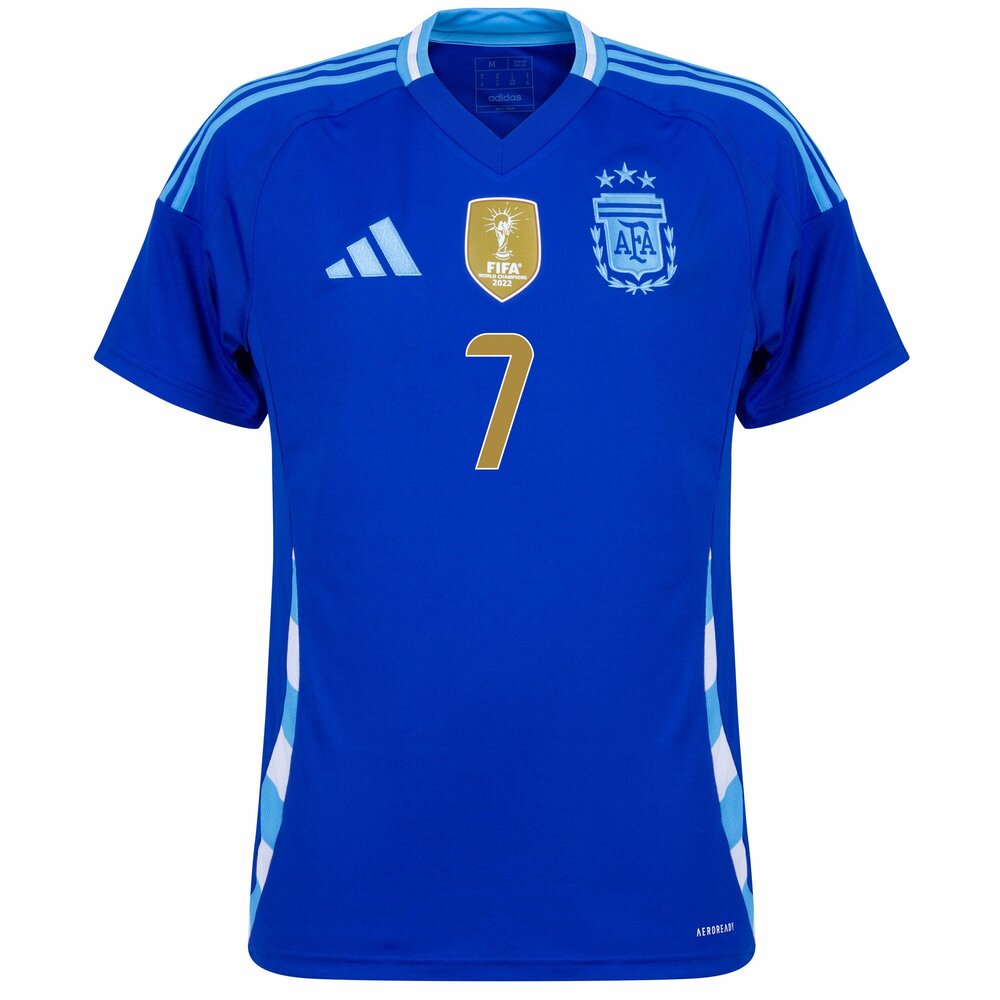Maillot Argentine Exterieur 2024 2025 De Paul (3)