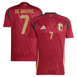 Belgium Home Euro 2024 De Bruyne Jersey (1)