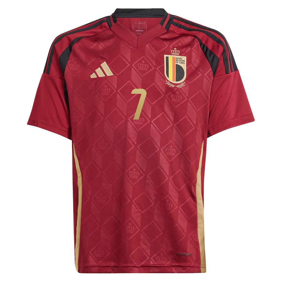 Maillot Belgique Enfant Domicile Euro 2024 De Bruyne (2)