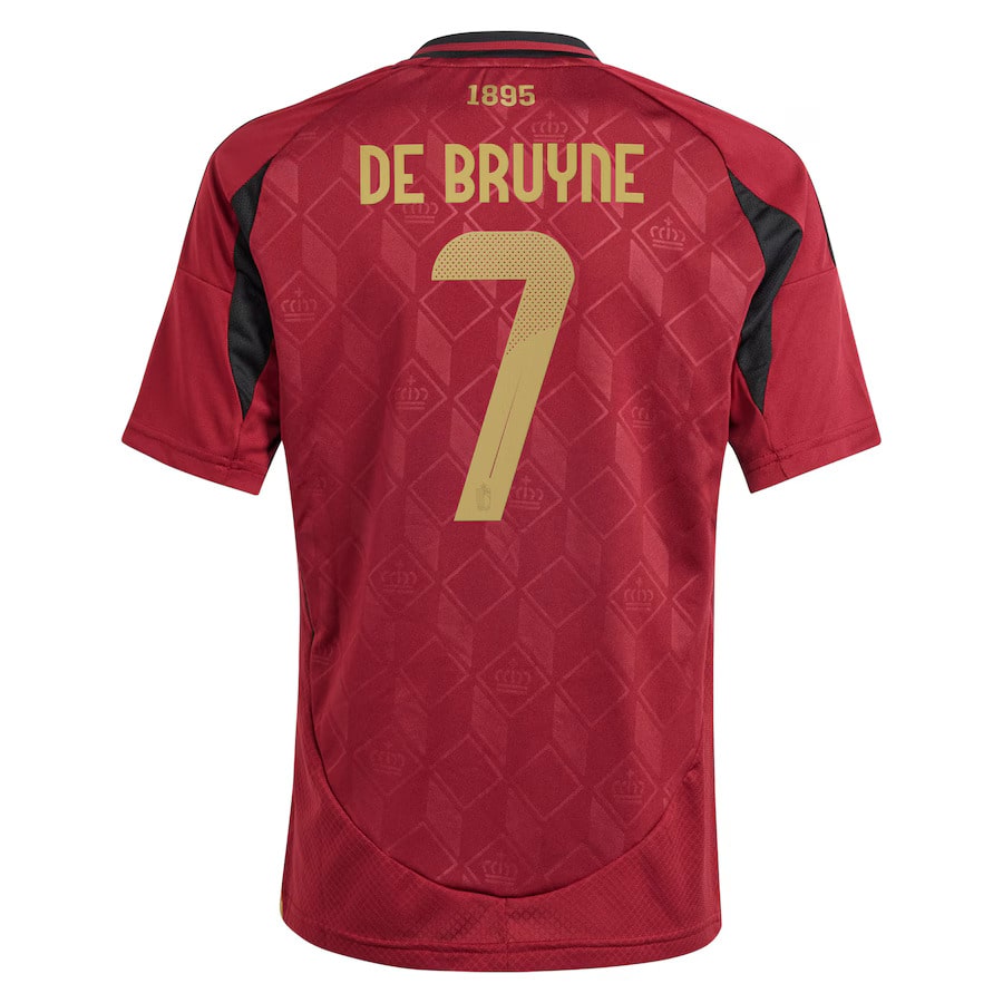 Maillot Belgique Enfant Domicile Euro 2024 De Bruyne (3)