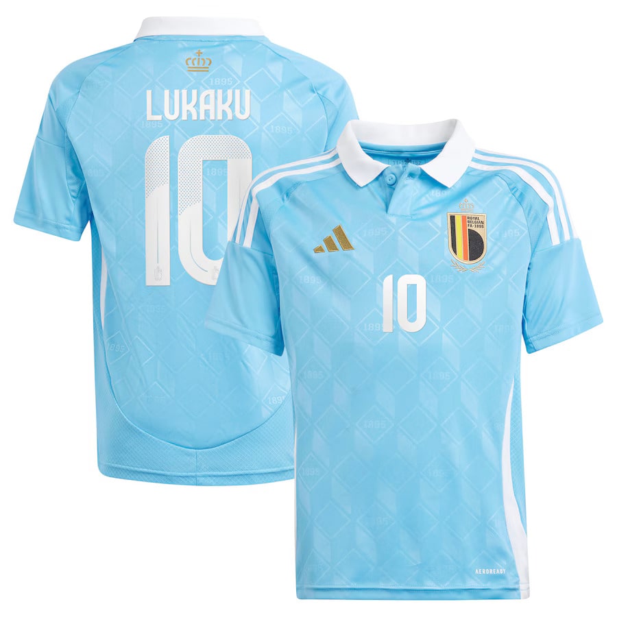 Maillot Belgique Enfant Exterieur Euro 2024 Lukaku (1)