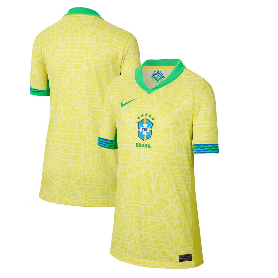 Maillot Enfant Bresil Domicile 2024 2025 (1)
