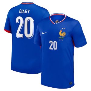 French Home Team Euro 2024 Diaby Jersey (1)French Home Euro 2024 Team Jersey Diaby (1)