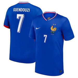France Home Team Euro 2024 Jersey Guendouzi (1)