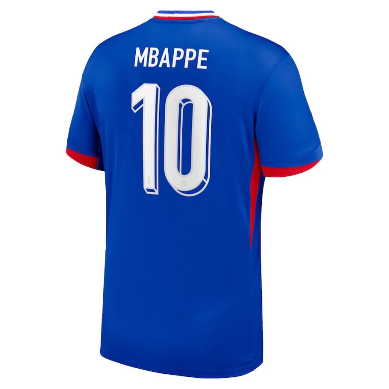 France Home Team Euro 2024 Mbappe Jersey (3)
