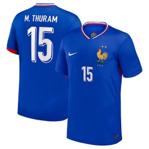 France Home Team Euro 2024 Thuram Jersey (1)