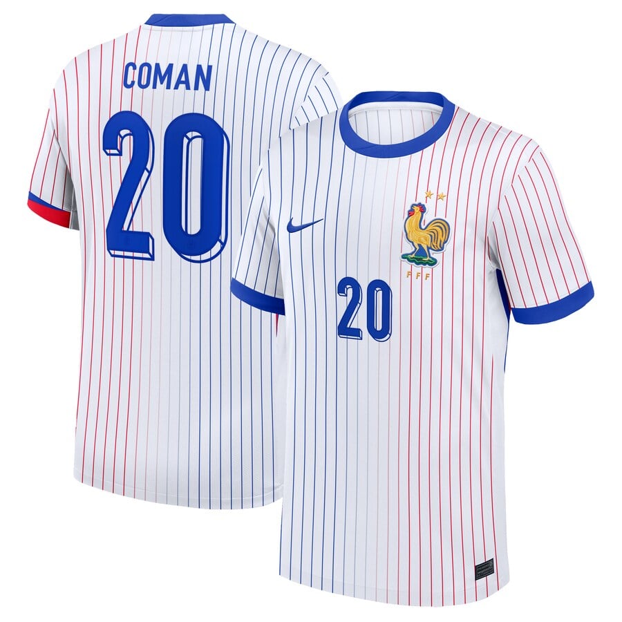 Maillot Equipe de France Exterieur Euro 2024 Coman (1)