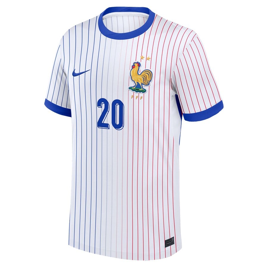 Maillot Equipe de France Exterieur Euro 2024 Coman (2)