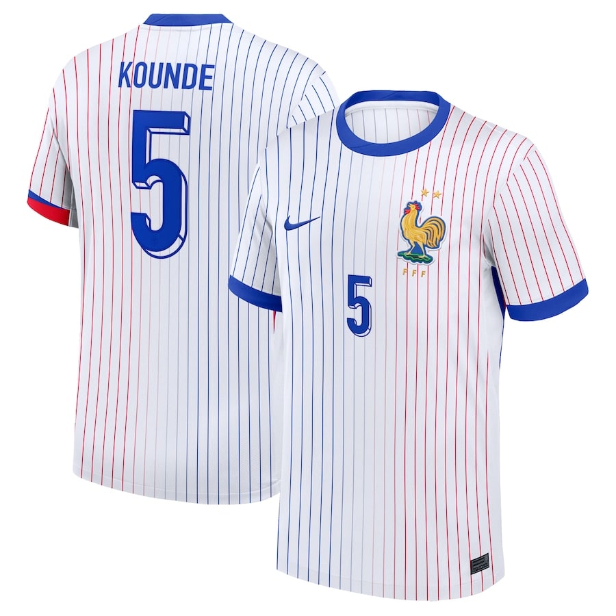 Maillot Equipe de France Exterieur Euro 2024 Kounde (1)